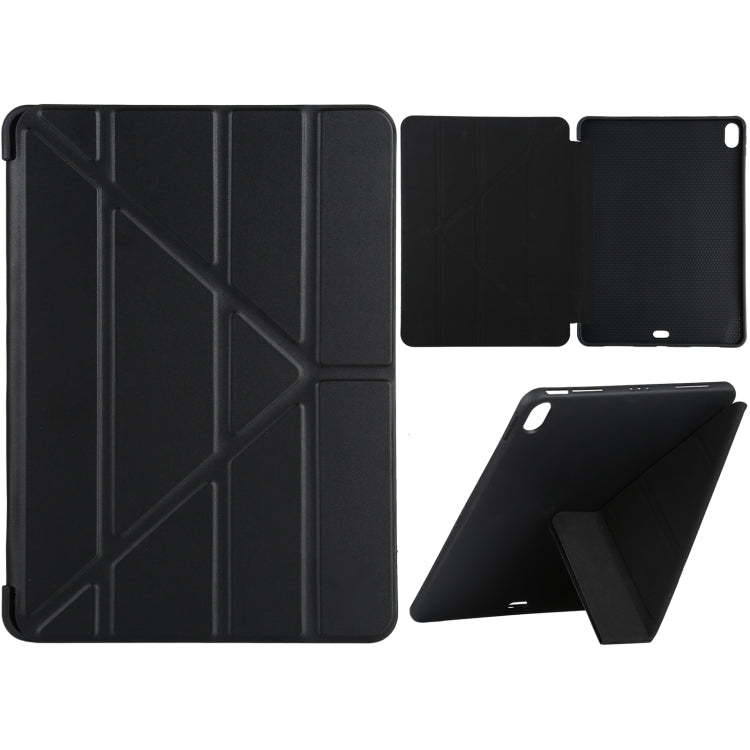 ซองหนังแบบเต็มตัวเนื้อ Millet PU+ ซิลิโคนพร้อมที่วางแบบพับได้หลายชั้นสำหรับ iPad Air (2020) 10.9 นิ้ว, For iPad Air (2020) 10.9 inch