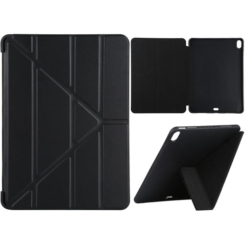 ซองหนังแบบเต็มตัวเนื้อ Millet PU+ ซิลิโคนพร้อมที่วางแบบพับได้หลายชั้นสำหรับ iPad Air (2020) 10.9 นิ้ว, For iPad Air (2020) 10.9 inch