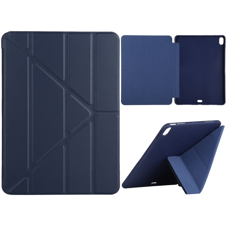 ซองหนังแบบเต็มตัวเนื้อ Millet PU+ ซิลิโคนพร้อมที่วางแบบพับได้หลายชั้นสำหรับ iPad Air (2020) 10.9 นิ้ว, For iPad Air (2020) 10.9 inch