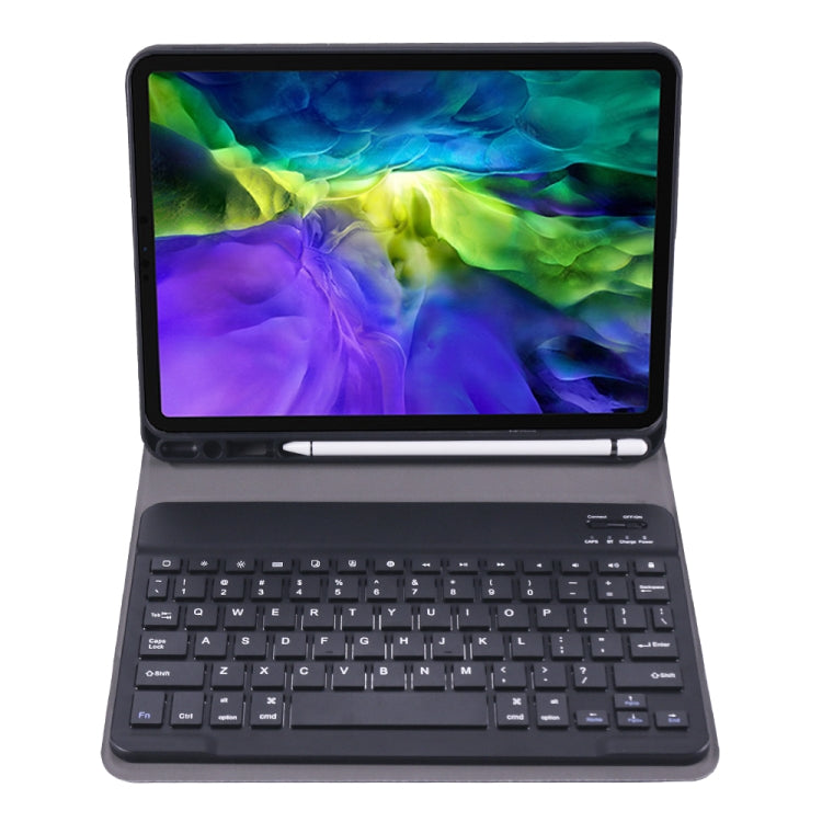 A11Bบลูทูธ3.0 Ultra-บางABSคีย์บอร์ดบลูทูธที่ถอดออกได้หนังกรณีแท็บเล็ตพร้อมผู้ถือและช่องเสียบปากกาสำหรับiPad Pro 11 นิ้ว 2021, For iPad Pro 11 2022 / 2021 / Air 5 / Air 4