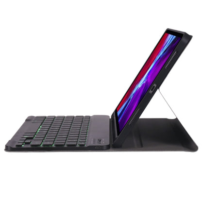 A11BS Ultra-บาง ABS คีย์บอร์ดบลูทูธแบบถอดได้เคสแท็บเล็ตพร้อมแสงไฟและช่องเสียบปากกาและที่วางสำหรับ iPad Pro 11 นิ้ว 2021, For iPad Pro 11 2022 / 2021 / Air 5 / Air 4