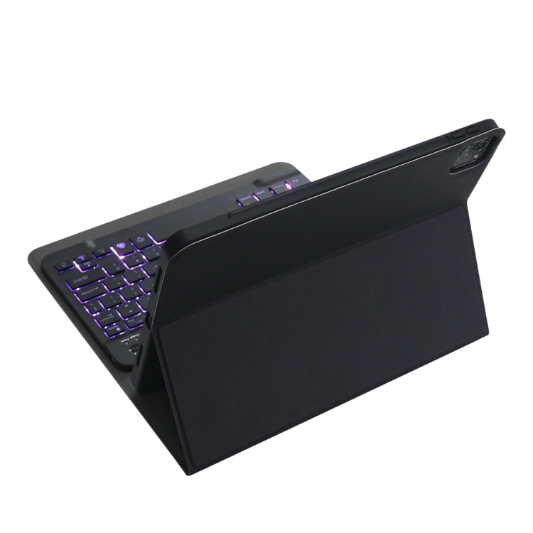 A11BS Ultra-บาง ABS คีย์บอร์ดบลูทูธแบบถอดได้เคสแท็บเล็ตพร้อมแสงไฟและช่องเสียบปากกาและที่วางสำหรับ iPad Pro 11 นิ้ว 2021, For iPad Pro 11 2022 / 2021 / Air 5 / Air 4