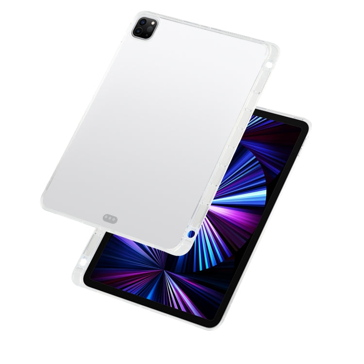 สำหรับ iPad Pro 11 2022/2021 โปร่งใสรวมทุกอย่างซิลิโคน TPU Anti-DROP ป้องกันกรณีแท็บเล็ตพร้อมช่องใส่ปากกา, For iPad Pro 11 2022 / 2021
