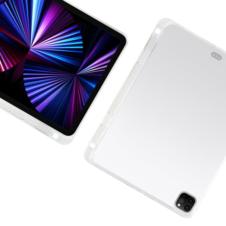 สำหรับ iPad Pro 11 2022/2021 โปร่งใสรวมทุกอย่างซิลิโคน TPU Anti-DROP ป้องกันกรณีแท็บเล็ตพร้อมช่องใส่ปากกา, For iPad Pro 11 2022 / 2021