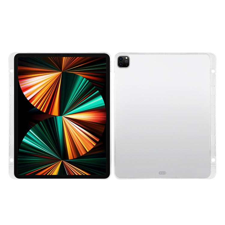 สำหรับ iPad Pro 12.9 2022/2021 โปร่งใสรวมทุกอย่างซิลิโคน TPU Anti-DROP ป้องกันกรณีแท็บเล็ตพร้อมช่องใส่ปากกา, For iPad Pro 12.9 2022 / 2021