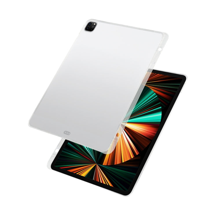สำหรับ iPad Pro 12.9 2022/2021 โปร่งใสรวมทุกอย่างซิลิโคน TPU Anti-DROP ป้องกันกรณีแท็บเล็ตพร้อมช่องใส่ปากกา, For iPad Pro 12.9 2022 / 2021