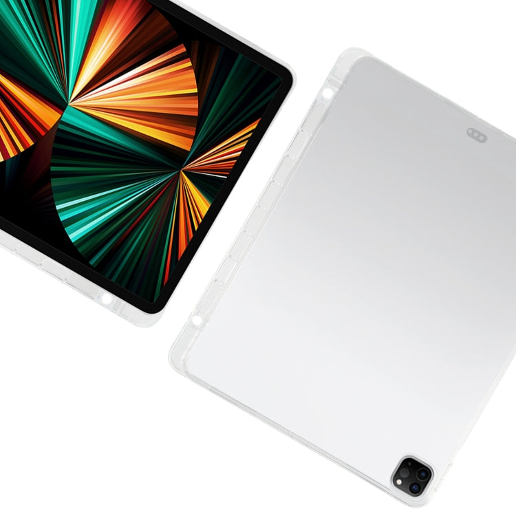 สำหรับ iPad Pro 12.9 2022/2021 โปร่งใสรวมทุกอย่างซิลิโคน TPU Anti-DROP ป้องกันกรณีแท็บเล็ตพร้อมช่องใส่ปากกา, For iPad Pro 12.9 2022 / 2021