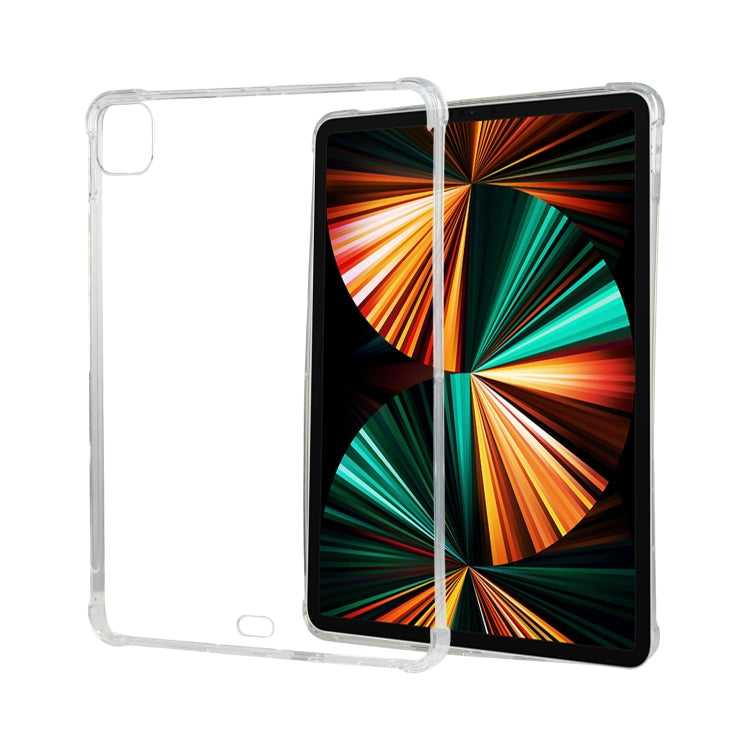 สำหรับ iPad Pro 12.9 2022/2021 สี่มุมถุงลมนิรภัย Anti-DROP โปร่งใสป้องกันกรณีแท็บเล็ตพร้อมช่องใส่ปากกา, For iPad Pro 12.9 2022 / 2021