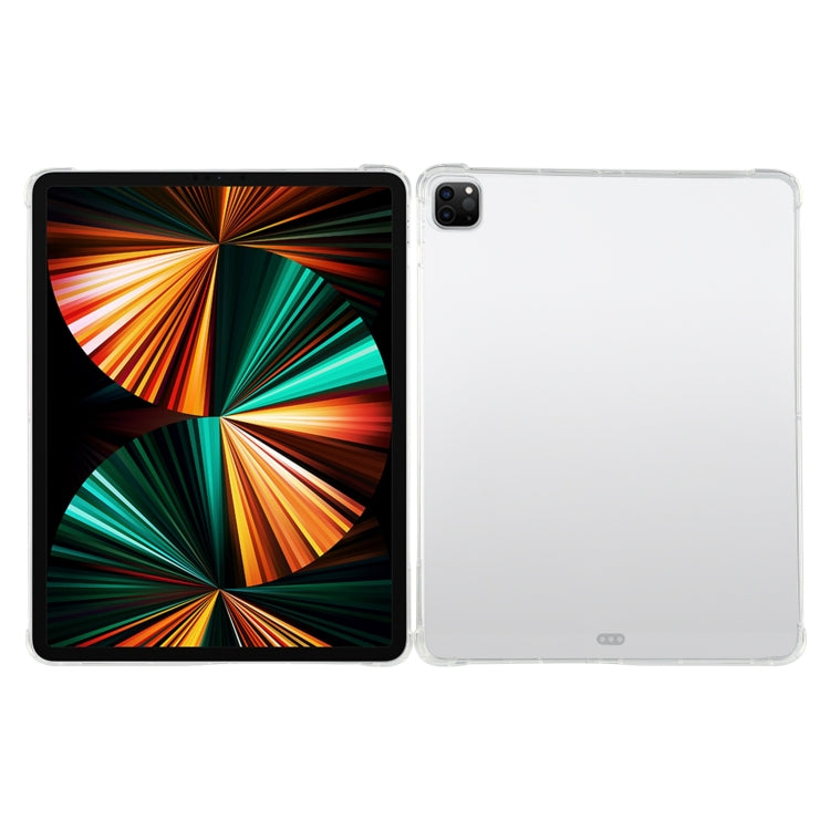 สำหรับ iPad Pro 12.9 2022/2021 สี่มุมถุงลมนิรภัย Anti-DROP โปร่งใสป้องกันกรณีแท็บเล็ตพร้อมช่องใส่ปากกา, For iPad Pro 12.9 2022 / 2021