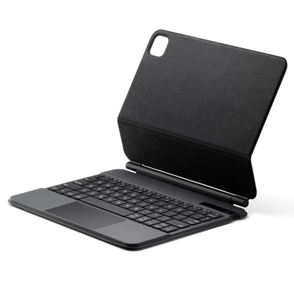 P109 Pro เคสแท็บเล็ตหนังคีย์บอร์ด Bluetooth แบบถอดได้บางเฉียบพร้อมทัชแพดและแสงพื้นหลังสีขาวสำหรับ iPad Pro 11 นิ้ว 2021/2020/2018 และ iPad Air 2020 10.9, P109 Pro