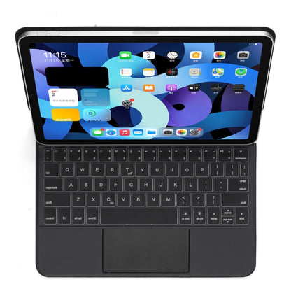 P109 Pro เคสแท็บเล็ตหนังคีย์บอร์ด Bluetooth แบบถอดได้บางเฉียบพร้อมทัชแพดและแสงพื้นหลังสีขาวสำหรับ iPad Pro 11 นิ้ว 2021/2020/2018 และ iPad Air 2020 10.9, P109 Pro