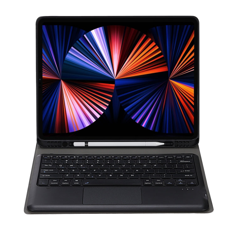 A12B-A Ultra-บางABSคีย์บอร์ดบลูทูธแบบถอดได้แท็บเล็ตพร้อมทัชแพดและช่องเสียบปากกาและที่วางสำหรับiPad Pro 12.9 2021 / 2020 / 2018