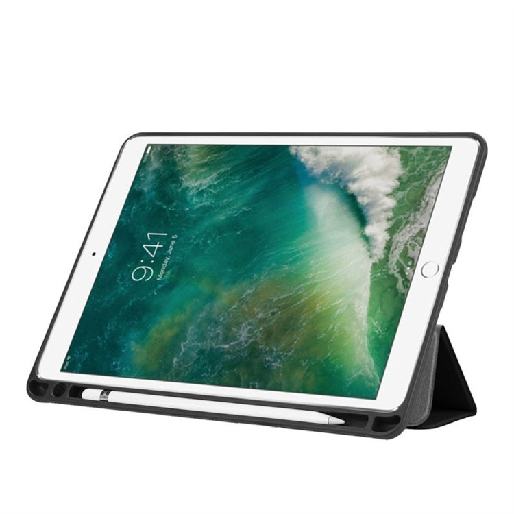 เคสหนังพลิกแนวนอนพื้นผิวคัสเตอร์สำหรับ iPad Pro 10.5 นิ้ว / iPad Air (2019) พร้อมที่วางสามพับและช่องเสียบปากกา, For iPad Pro 10.5 Inch / iPad Air (2019)
