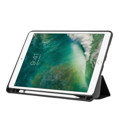 เคสหนังพลิกแนวนอนพื้นผิวคัสเตอร์สำหรับ iPad Pro 10.5 นิ้ว / iPad Air (2019) พร้อมที่วางสามพับและช่องเสียบปากกา, For iPad Pro 10.5 Inch / iPad Air (2019)