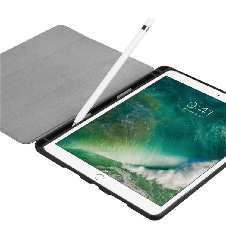 เคสหนังพลิกแนวนอนพื้นผิวคัสเตอร์สำหรับ iPad Pro 10.5 นิ้ว / iPad Air (2019) พร้อมที่วางสามพับและช่องเสียบปากกา, For iPad Pro 10.5 Inch / iPad Air (2019)