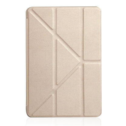 Millet Texture PU+ Silica Gel ซองหนังแบบเต็มสำหรับ iPad Mini 2019 พร้อมที่วางแบบพับได้หลายแบบ