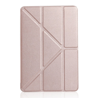 Millet Texture PU+ Silica Gel ซองหนังแบบเต็มสำหรับ iPad Mini 2019 พร้อมที่วางแบบพับได้หลายแบบ