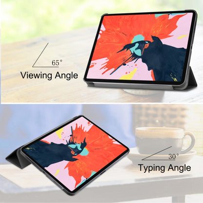 ซองหนัง PU แบบพลิกแนวนอน Custer Texture สำหรับ iPad Pro 12.9 นิ้ว (2018) พร้อมตัวยึดแบบสามพับและฟังก์ชันพัก / ปลุก, For iPad Air 13 2024 / iPad Pro 12.9 inch (2018)