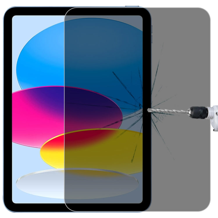 สำหรับ iPad 10th Gen 10.9 2022 0.33 มม. 9H 2.5D ความเป็นส่วนตัวฟิล์มกระจกนิรภัยป้องกันการระเบิด, For iPad 10th Gen 10.9 2022
