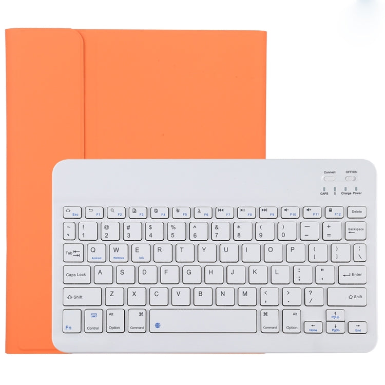 TG11B แป้นพิมพ์บลูทูธสีขาวแบบถอดได้ + เคสแท็บเล็ตหนังไมโครไฟเบอร์สำหรับ iPad Pro 11 นิ้ว (2020) พร้อมช่องใส่ปากกาและที่วาง, White Keyboard