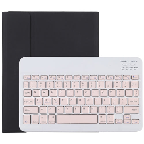 TG11B แป้นพิมพ์บลูทูธสีชมพูแบบถอดได้ + เคสแท็บเล็ตหนังไมโครไฟเบอร์สำหรับ iPad Pro 11 นิ้ว (2020) พร้อมช่องใส่ปากกาและที่วาง, Pink Keyboard