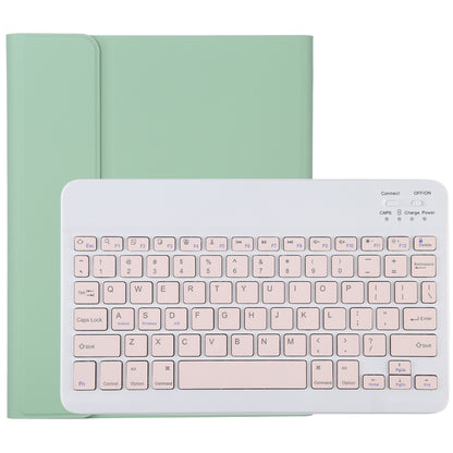 TG11B แป้นพิมพ์บลูทูธสีชมพูแบบถอดได้ + เคสแท็บเล็ตหนังไมโครไฟเบอร์สำหรับ iPad Pro 11 นิ้ว (2020) พร้อมช่องใส่ปากกาและที่วาง, Pink Keyboard