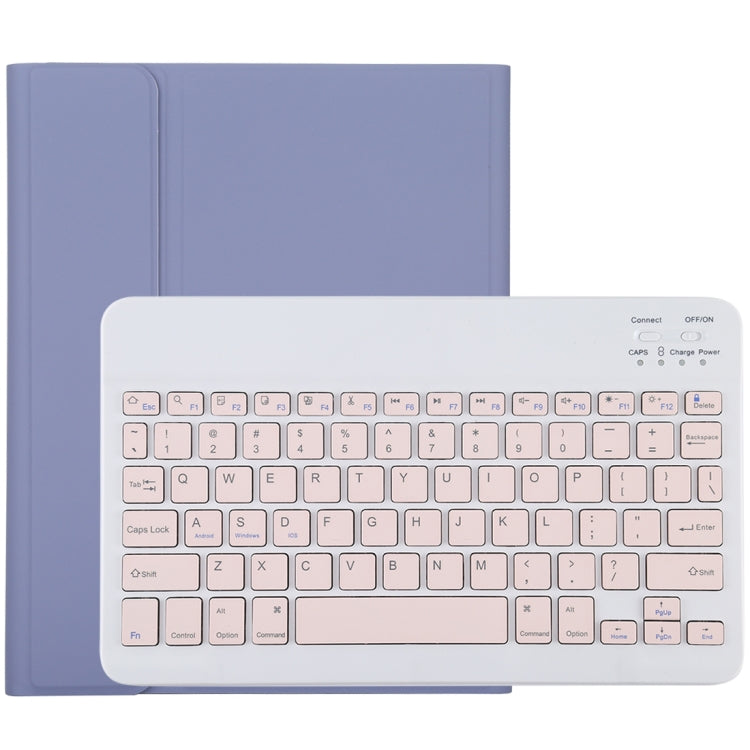 TG11B แป้นพิมพ์บลูทูธสีชมพูแบบถอดได้ + เคสแท็บเล็ตหนังไมโครไฟเบอร์สำหรับ iPad Pro 11 นิ้ว (2020) พร้อมช่องใส่ปากกาและที่วาง, Pink Keyboard