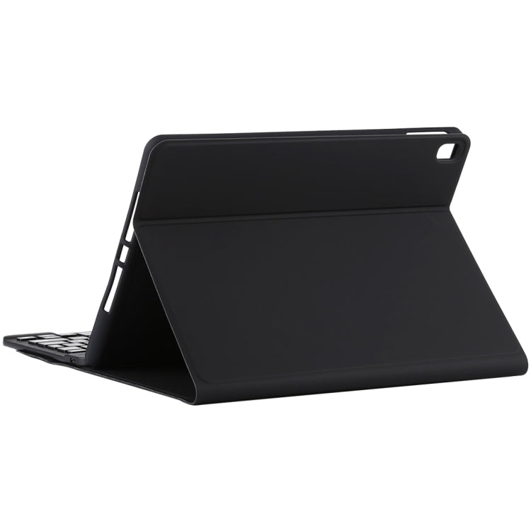 TG11B แป้นพิมพ์บลูทูธสีดำแบบถอดได้ + เคสแท็บเล็ตหนังไมโครไฟเบอร์สำหรับ iPad Pro 11 นิ้ว (2020) พร้อมช่องใส่ปากกาและที่วาง, Black Keyboard