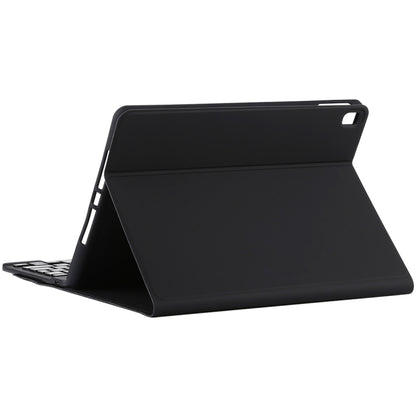 TG11B แป้นพิมพ์บลูทูธสีดำแบบถอดได้ + เคสแท็บเล็ตหนังไมโครไฟเบอร์สำหรับ iPad Pro 11 นิ้ว (2020) พร้อมช่องใส่ปากกาและที่วาง, Black Keyboard