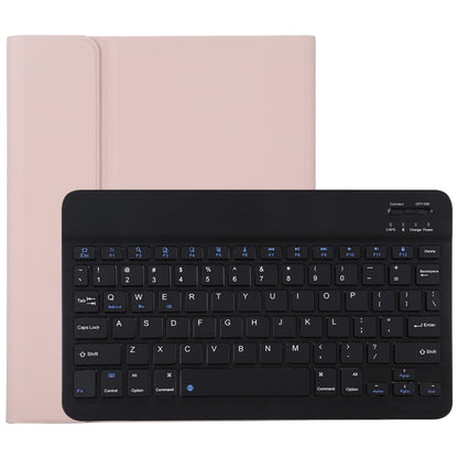 TG11B แป้นพิมพ์บลูทูธสีดำแบบถอดได้ + เคสแท็บเล็ตหนังไมโครไฟเบอร์สำหรับ iPad Pro 11 นิ้ว (2020) พร้อมช่องใส่ปากกาและที่วาง, Black Keyboard