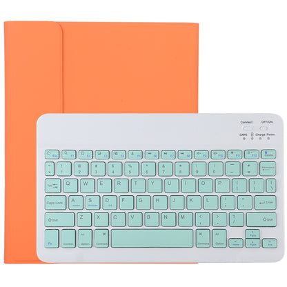 TG11B แป้นพิมพ์บลูทูธสีเขียวแบบถอดได้ + เคสแท็บเล็ตหนังไมโครไฟเบอร์สำหรับ iPad Pro 11 นิ้ว (2020) พร้อมช่องใส่ปากกาและที่วาง, Green Keyboard