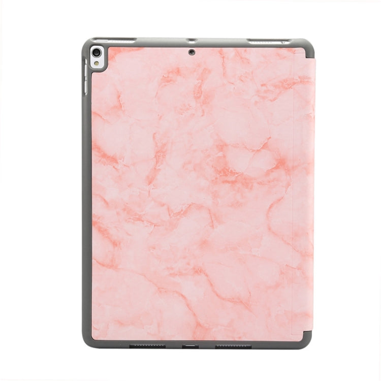 ซองหนังพลิกแนวนอนลายพื้นผิวหินอ่อนสำหรับ iPad Air 2019 10.5 นิ้วพร้อมตัวยึดสามพับและช่องใส่ปากกาและฟังก์ชั่นพัก / ปลุก, For iPad Air 2019 10.5 inch