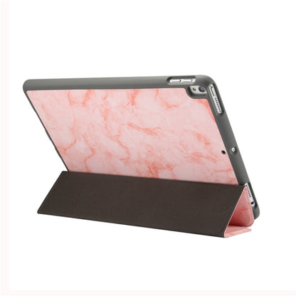 ซองหนังพลิกแนวนอนลายพื้นผิวหินอ่อนสำหรับ iPad Air 2019 10.5 นิ้วพร้อมตัวยึดสามพับและช่องใส่ปากกาและฟังก์ชั่นพัก / ปลุก, For iPad Air 2019 10.5 inch