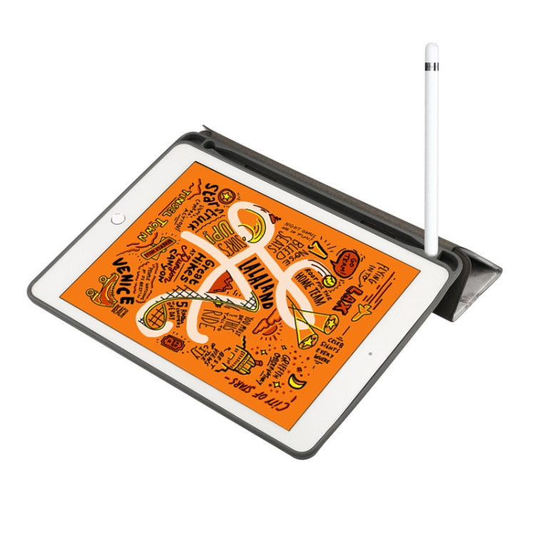 ซองหนังพลิกแนวนอนลายพื้นผิวหินอ่อนสำหรับ iPad Air 2019 10.5 นิ้วพร้อมตัวยึดสามพับและช่องใส่ปากกาและฟังก์ชั่นพัก / ปลุก, For iPad Air 2019 10.5 inch