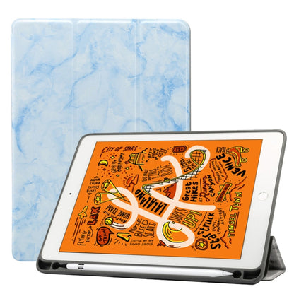 ซองหนังพลิกแนวนอนลายพื้นผิวหินอ่อนสำหรับ iPad Air 2019 10.5 นิ้วพร้อมตัวยึดสามพับและช่องใส่ปากกาและฟังก์ชั่นพัก / ปลุก, For iPad Air 2019 10.5 inch