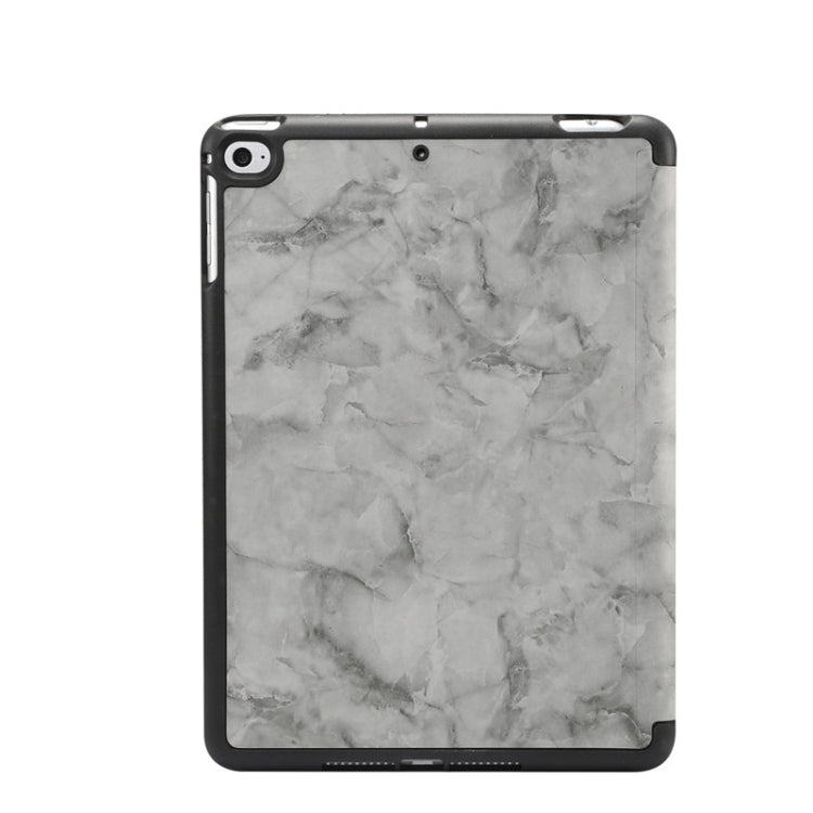 ซองหนังพลิกแนวนอนลายพื้นผิวหินอ่อนสำหรับ iPad Mini 2019 พร้อมที่วางสามพับและช่องเสียบปากกาและฟังก์ชั่นพัก / ปลุก, For iPad Mini 2019