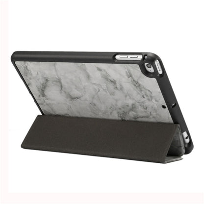 ซองหนังพลิกแนวนอนลายพื้นผิวหินอ่อนสำหรับ iPad Mini 2019 พร้อมที่วางสามพับและช่องเสียบปากกาและฟังก์ชั่นพัก / ปลุก, For iPad Mini 2019