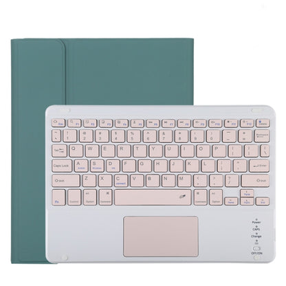 TG11BC บลูทูธที่ถอดออกได้แป้นพิมพ์สีชมพูหนังไมโครไฟเบอร์เคสแท็บเล็ตสำหรับ iPad Pro 11 นิ้ว (2020) พร้อมทัชแพดและช่องเสียบปากกาและที่วาง, Pink Keyboard