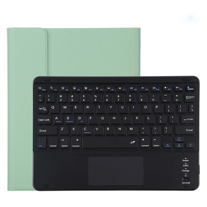 TG11BC เคสแท็บเล็ตหนังไมโครไฟเบอร์คีย์บอร์ด Bluetooth สีดำที่ถอดออกได้สำหรับ iPad Pro 11 นิ้ว (2020) พร้อมทัชแพดและช่องเสียบปากกาและที่วาง, Black Keyboard