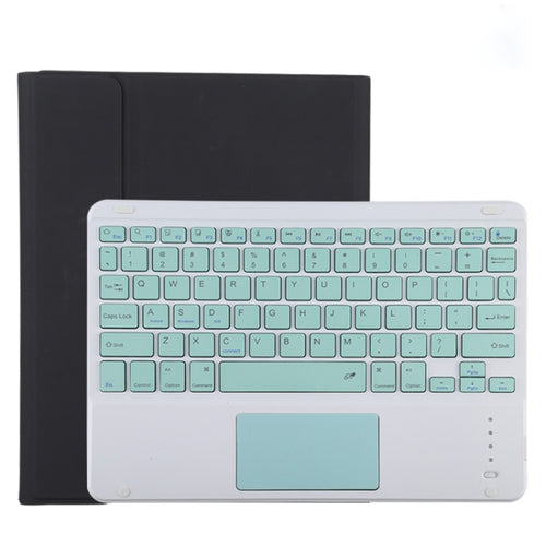 TG11BC เคสแท็บเล็ตหนังไมโครไฟเบอร์สำหรับคีย์บอร์ด Bluetooth สีเขียวที่ถอดออกได้สำหรับ iPad Pro 11 นิ้ว (2020) พร้อมทัชแพดและช่องเสียบปากกาและที่วาง, Green Keyboard