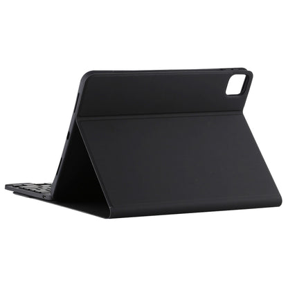 TG11BCS เคสแท็บเล็ตหนังไมโครไฟเบอร์คีย์บอร์ด Bluetooth สีดำที่ถอดออกได้สำหรับ iPad Pro 11 นิ้ว (2020) พร้อมไฟแบ็คไลท์และทัชแพดและช่องเสียบปากกาและที่วาง, Black Keyboard