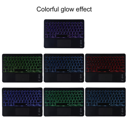 TG11BCS เคสแท็บเล็ตหนังไมโครไฟเบอร์คีย์บอร์ด Bluetooth สีดำที่ถอดออกได้สำหรับ iPad Pro 11 นิ้ว (2020) พร้อมไฟแบ็คไลท์และทัชแพดและช่องเสียบปากกาและที่วาง, Black Keyboard