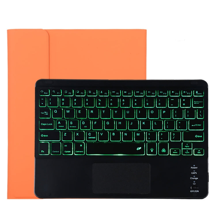 TG11BCS เคสแท็บเล็ตหนังไมโครไฟเบอร์คีย์บอร์ด Bluetooth สีดำที่ถอดออกได้สำหรับ iPad Pro 11 นิ้ว (2020) พร้อมไฟแบ็คไลท์และทัชแพดและช่องเสียบปากกาและที่วาง, Black Keyboard