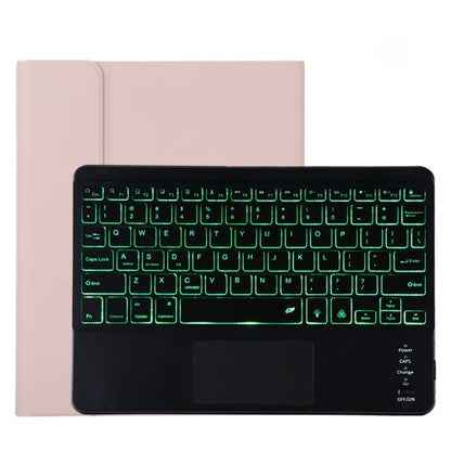 TG11BCS เคสแท็บเล็ตหนังไมโครไฟเบอร์คีย์บอร์ด Bluetooth สีดำที่ถอดออกได้สำหรับ iPad Pro 11 นิ้ว (2020) พร้อมไฟแบ็คไลท์และทัชแพดและช่องเสียบปากกาและที่วาง, Black Keyboard