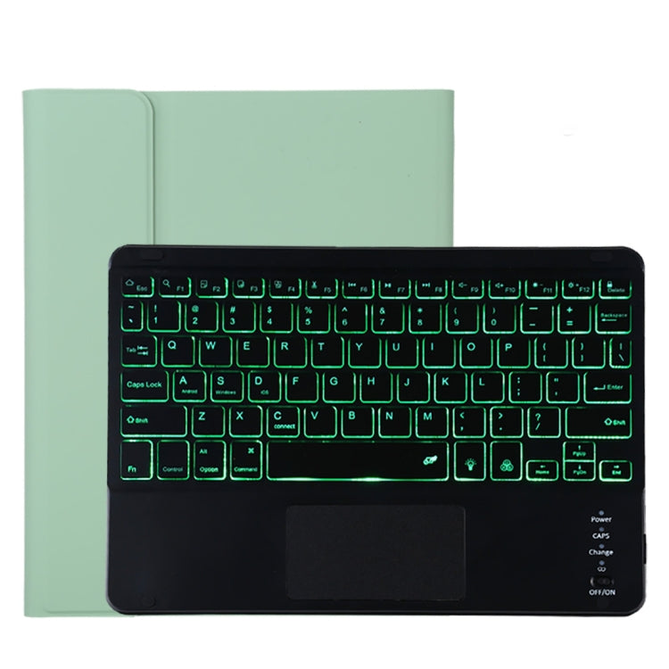 TG11BCS เคสแท็บเล็ตหนังไมโครไฟเบอร์คีย์บอร์ด Bluetooth สีดำที่ถอดออกได้สำหรับ iPad Pro 11 นิ้ว (2020) พร้อมไฟแบ็คไลท์และทัชแพดและช่องเสียบปากกาและที่วาง, Black Keyboard