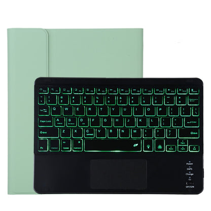 TG11BCS เคสแท็บเล็ตหนังไมโครไฟเบอร์คีย์บอร์ด Bluetooth สีดำที่ถอดออกได้สำหรับ iPad Pro 11 นิ้ว (2020) พร้อมไฟแบ็คไลท์และทัชแพดและช่องเสียบปากกาและที่วาง, Black Keyboard