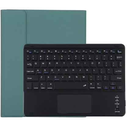 TG-102BC แป้นพิมพ์ Bluetooth สีดำแบบถอดได้ + เคสแท็บเล็ตหนังไมโครไฟเบอร์สำหรับ iPad 10.2 นิ้ว / iPad Air (2019) พร้อมทัชแพดและช่องเสียบปากกาและที่วาง, TG-102BC