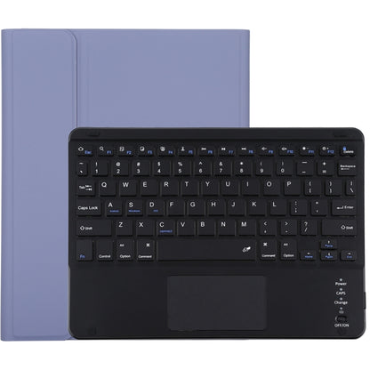 TG-102BC แป้นพิมพ์ Bluetooth สีดำแบบถอดได้ + เคสแท็บเล็ตหนังไมโครไฟเบอร์สำหรับ iPad 10.2 นิ้ว / iPad Air (2019) พร้อมทัชแพดและช่องเสียบปากกาและที่วาง, TG-102BC
