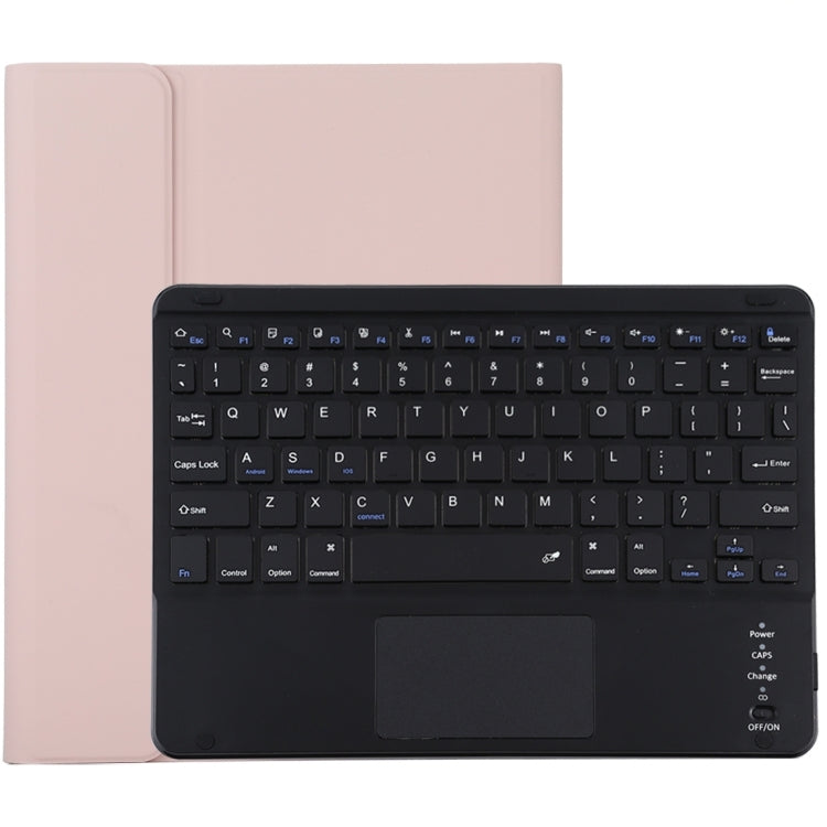 TG97BC แป้นพิมพ์ Bluetooth สีดำแบบถอดได้ + เคสแท็บเล็ตหนังไมโครไฟเบอร์สำหรับ iPad 9.7 นิ้ว พร้อมทัชแพดและช่องเสียบปากกาและที่วาง, TG97BC