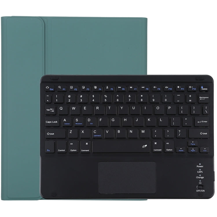 TG109BC แป้นพิมพ์ Bluetooth สีดำที่ถอดออกได้ + เคสแท็บเล็ตหนังไมโครไฟเบอร์สำหรับ iPad Air 2020 พร้อมทัชแพดและช่องเสียบปากกาและที่วาง, TG109BC